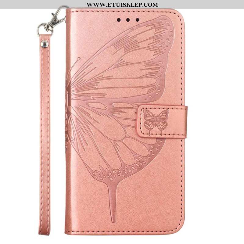 Etui Folio do Poco X5 5G Kwiatowy Motyl